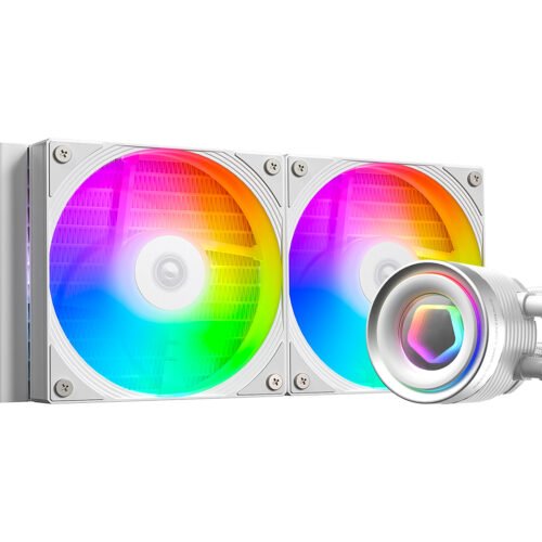 Alternative view of Watercooler ID Cooling FX240 INF WHITE ARGB