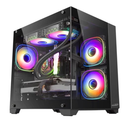 Gabinete Sentey A10 Black 5 ARGB C/Remoto (Gs-8000 Black) VGA 37Cm