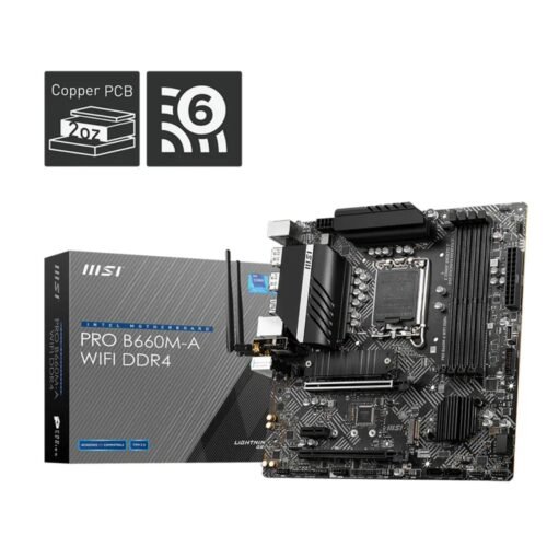 Mother 1700 MSI Pro B660M-A WiFi DDR4 4 Slots