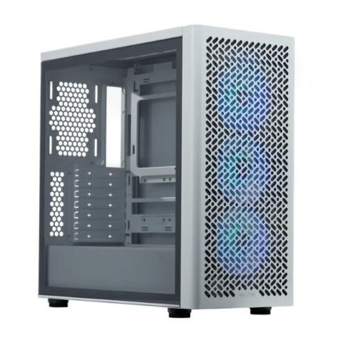 Gabinete Coolermaster Elite 502 ARGB TG Full VGA 41Cm Backconect White