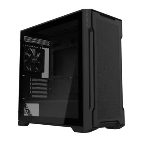 Gabinete Gigabyte C102 Glass TG Mid-Tower Fan X2 Black VGA 410Mm