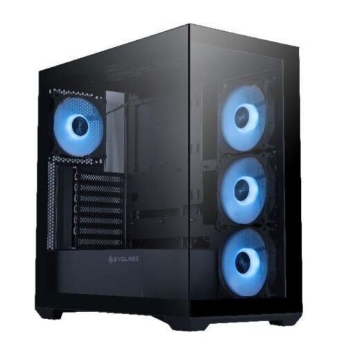 Gabinete Evolabs Progression Black ARGB (VGA 41Cm Wc360)