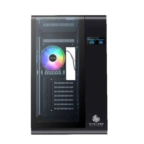 Alternative view of Gabinete Evolabs Synergy Black ARGB (VGA 41Cm Wc360)