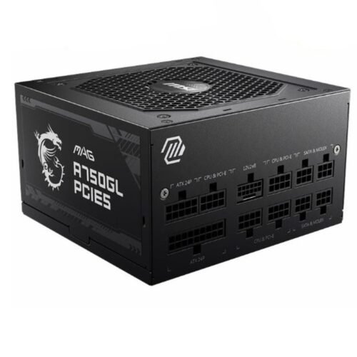 Fuente MSI MAG 750W A750Gl 750W 80 Plus Gold Full Modular Pcie 5.1 / Atx 3.1