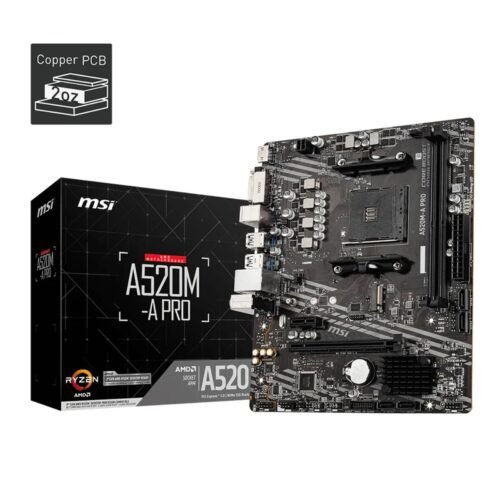 Mother AM4 MSI A520M-A Pro