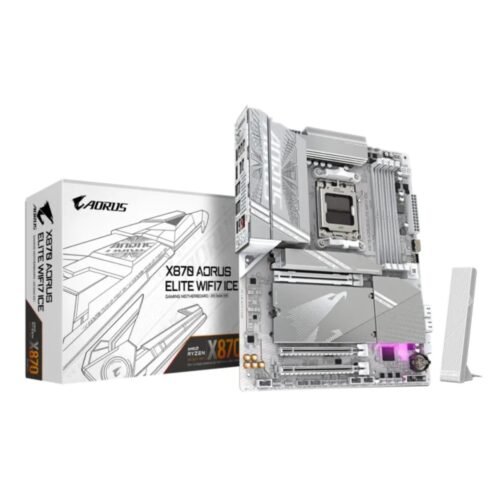 Mother AM5 Gigabyte X870 Aorus Elite WiFi 7 ICE (blanco)