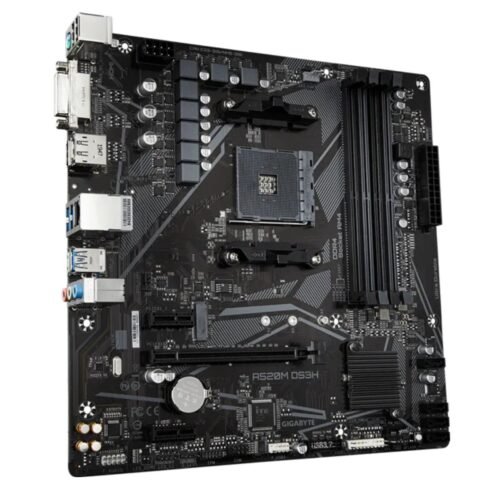 Mother AM4 Gigabyte A520M-DS3H M.2 4 Slots RGB Fusion