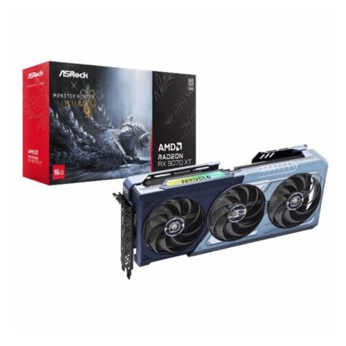 Placa de Video ASRock RX 9070 XT 16Gb Monster Hunter