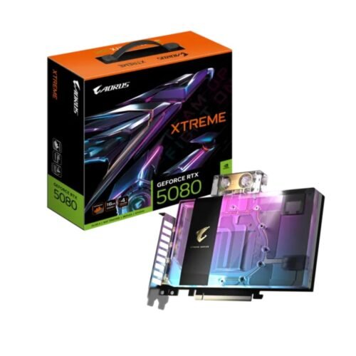 Placa de Video Gigabyte RTX 5080 16Gb Aorus Xtreme Waterforce WB