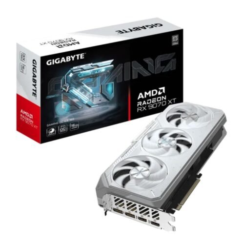 Placa de Video Gigabyte RX 9070 XT 16Gb Gaming OC Ice