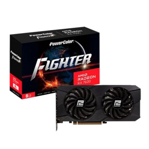 Placa de Video PowerColor RX 7600 8Gb Fighter