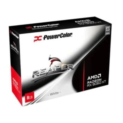 Placa de Video PowerColor RX 9060 XT 16Gb Reaper White