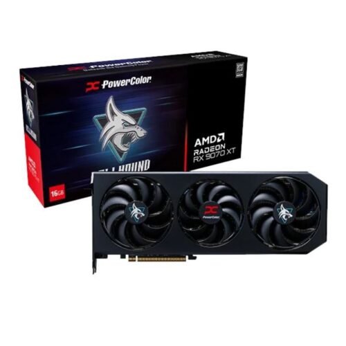 Placa de Video PowerColor RX 9070 XT 16Gb Hellhound