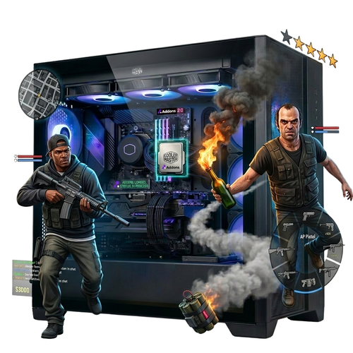 PC Gamer AMD Ryzen 5 7600 B650M 16GB DDR5 1TB NVMe RX 7600 8GB