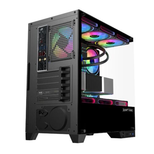 Alternative view of Gabinete Raptor THUNDER STRIKE Mid Tower ATX TG RGB Black