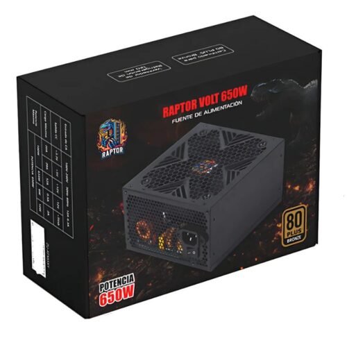 Fuente Raptor 650W Volt 80 Plus Bronze