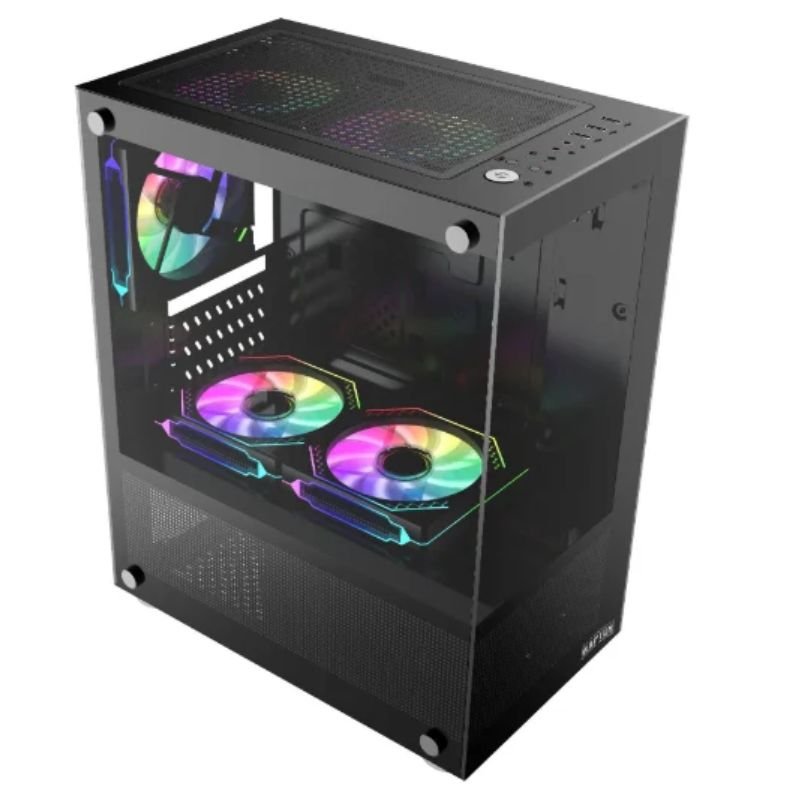Gabinete Raptor NOVA PRIME Mid Tower ATX TG RGB Black