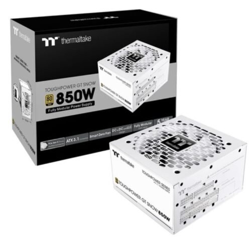 Fuente Thermaltake 850W Toughpower Gt 80 Plus Gold Modular Snow