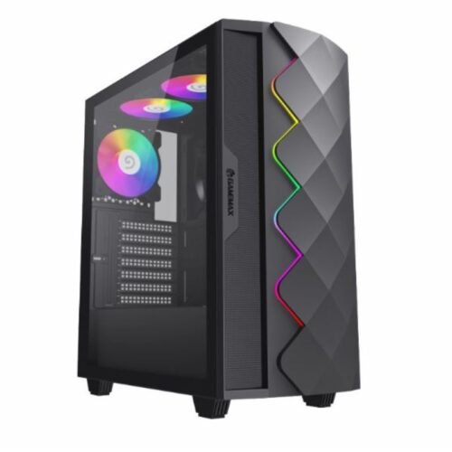Gabinete GameMax DIAMOND CP ATX 4x Fan ARGB Black