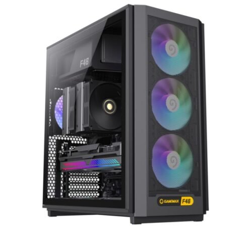 Gabinete GameMax F46 ATX 4x Fan ARGB Black