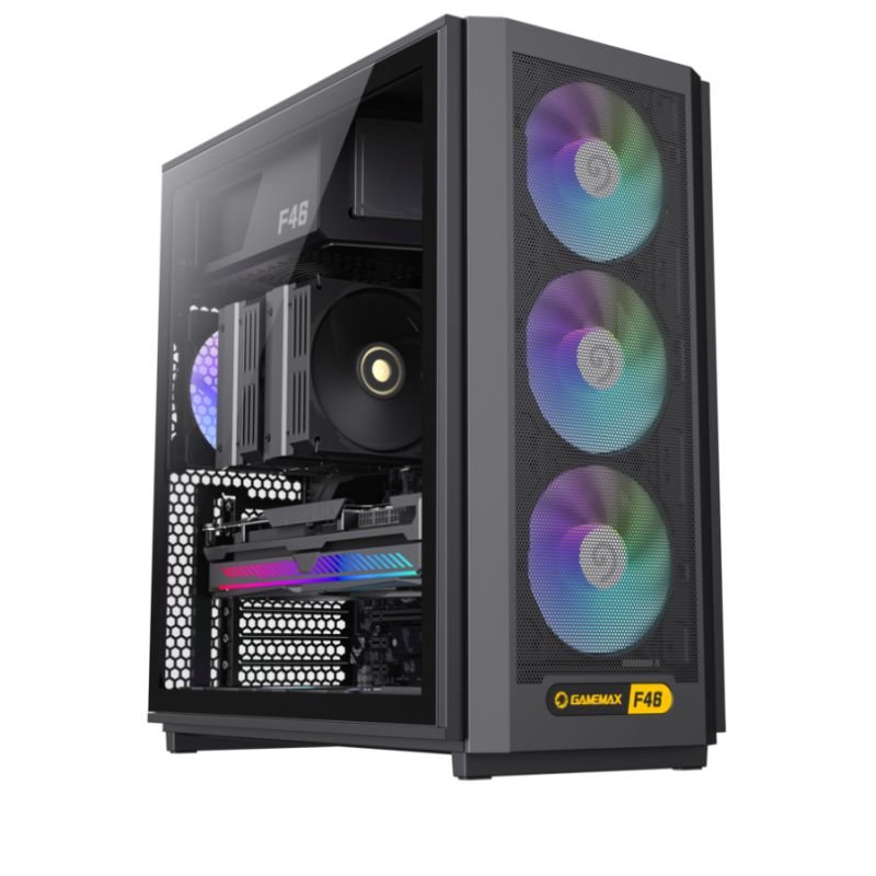 Gabinete GameMax F46 ATX 4x Fan ARGB Black