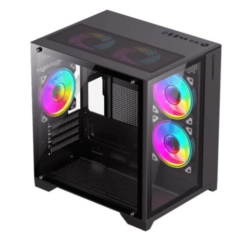 Alternative view of Gabinete GameMax INFINITY Mini Flex-ATX/ITX Black