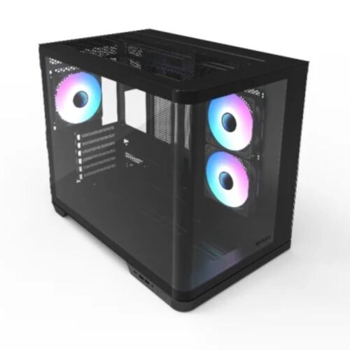 Alternative view of Gabinete Raidmax INFINITA i630 ATX Fishtank Curved Glass ARGB Black