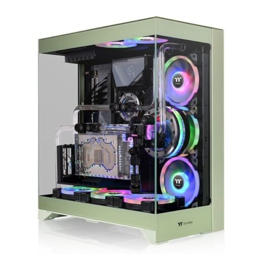 Gabinete Thermaltake CTE E550 E-ATX TG Matcha Green