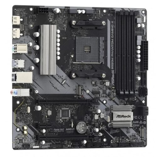 Alternative view of Mother AM4 ASRock B550M Phantom Gaming 4