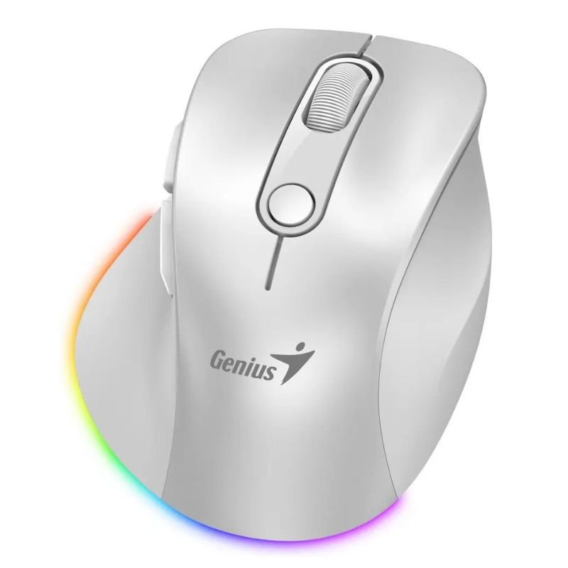 Mouse Inalámbrico Genius Ergo 9000S Pro Plata