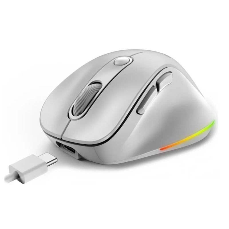 Mouse Inalámbrico Genius Ergo 9000S Pro Plata - Imagen 2