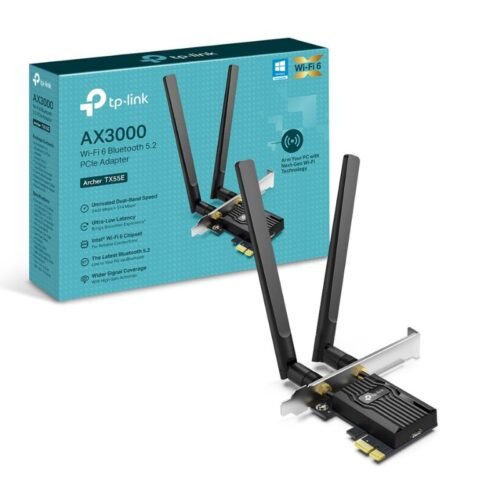 Placa de Red TP-Link Archer TX55E PCIe WiFi 6 + Bluetooth