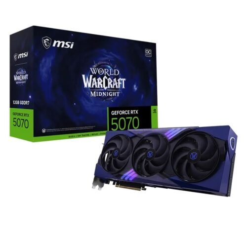 Placa de Video MSI RTX 5070 12Gb WoW Midnight Void Edition OC