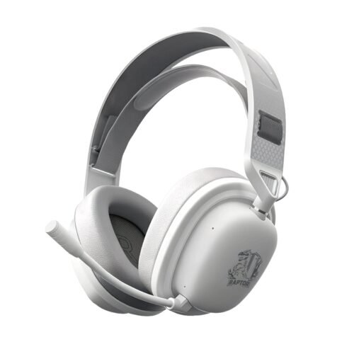 Auricular Gamer Inalámbrico Raptor Inferno Pro X 7.1 Blanco