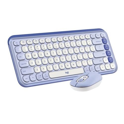 Combo Teclado y Mouse Bluetooth Logitech Pop Icon Violeta