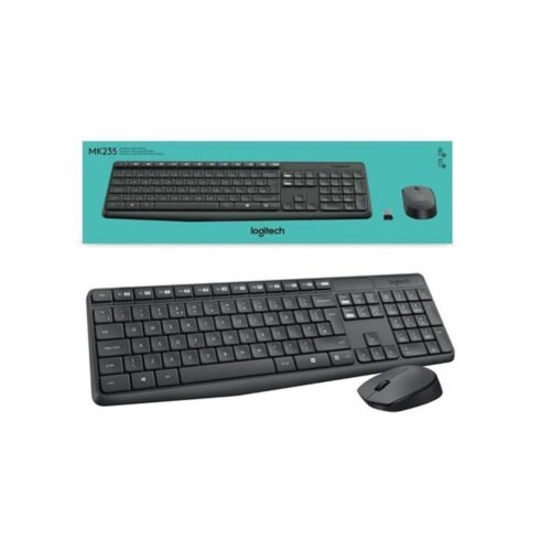 Combo Teclado y Mouse Inalambrico Logitech MK235 Negro