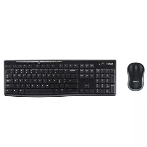Combo Teclado y Mouse Inalambrico Logitech MK270 Negro