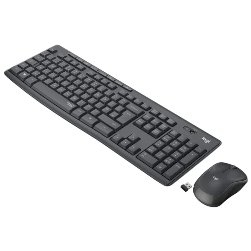 Combo Teclado y Mouse Inalambrico Silencioso Logitech MK295 Grafito