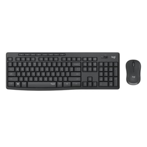 Combo Teclado y Mouse Inalambrico Silencioso Logitech MK295 Grafito