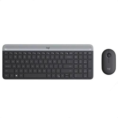 Combo Teclado y Mouse Inalambrico Slim Logitech MK470 Negro