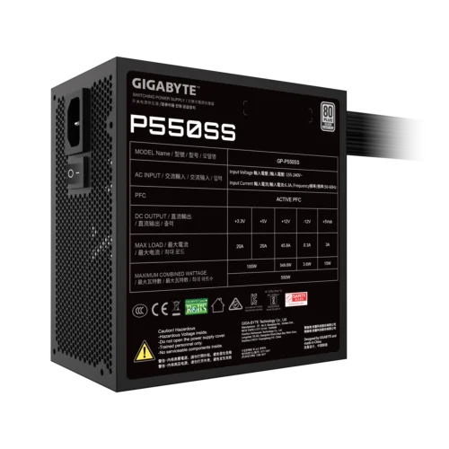Fuente Gigabyte 550W GP-P550SS 80 Plus Silver