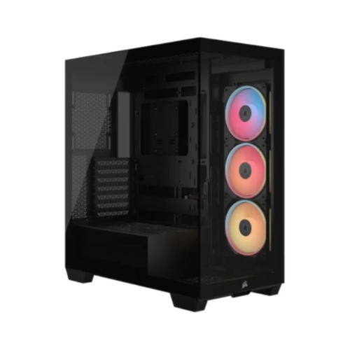 Gabinete Corsair 3500X LX-R RGB iCUE Mid Tower TG Black