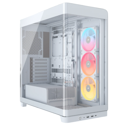 Gabinete Corsair Frame 4500X LX-R RGB Mid Tower TG White