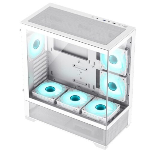 Gabinete GameMax VISTA E-ATX 6x Fan ARGB White
