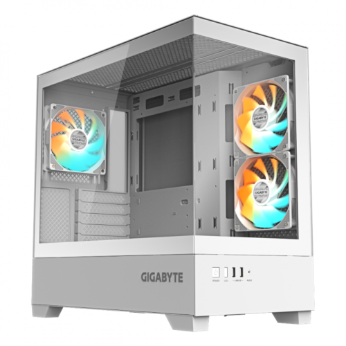 Gabinete Gigabyte C201P Panoramic Micro-ATX White