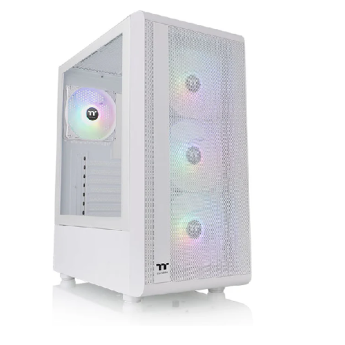 Gabinete Thermaltake S200 Mid Tower TG 4x Fan ARGB Snow