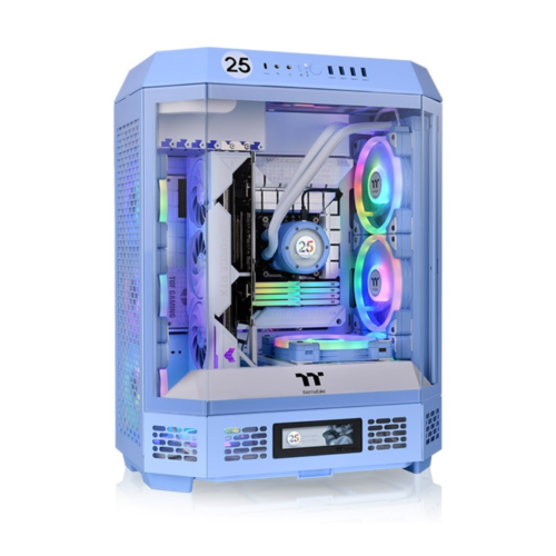 Gabinete Thermaltake The Tower 600 Mid Tower TG 2x Fan Hydrangea Blue