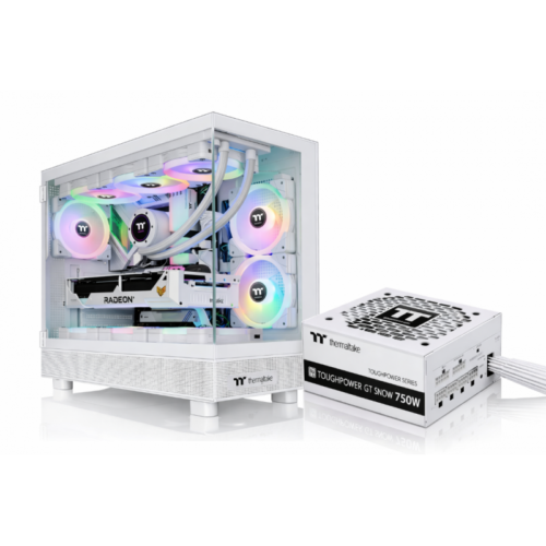 Gabinete Thermaltake View 270 + Fuente 750W 80 Plus Gold White Edition