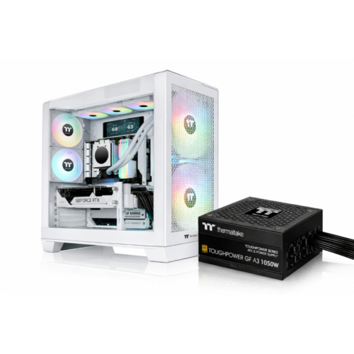 Gabinete Thermaltake View 390 + Fuente 1050W 80 Plus Gold White Edition