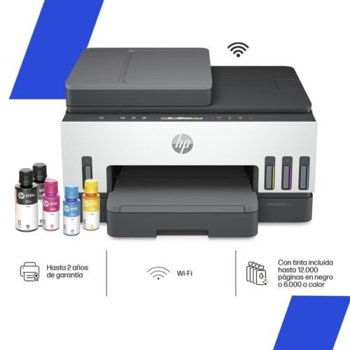 Impresora Multifunción Tinta HP Smart Tank 750 Wifi ADF Bluetooth